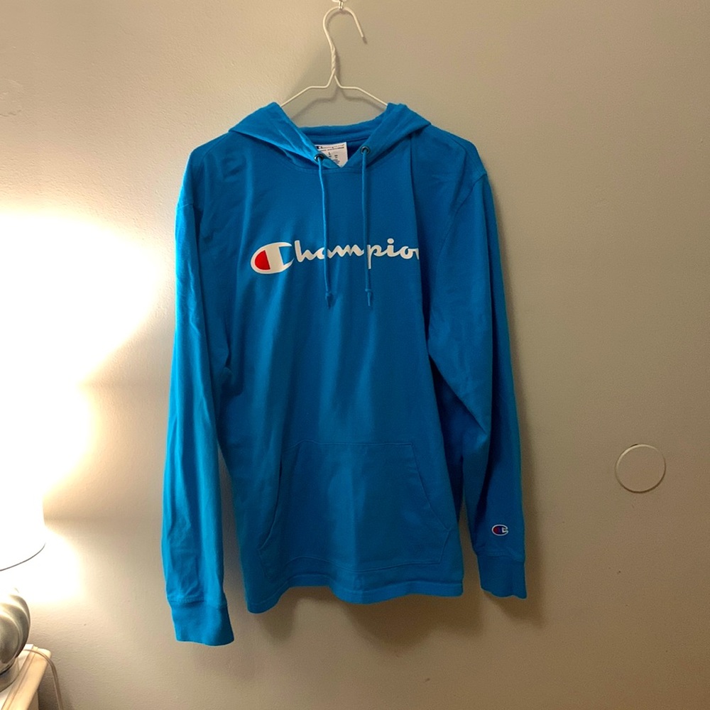 Blue Champion Lightweight Hoodie